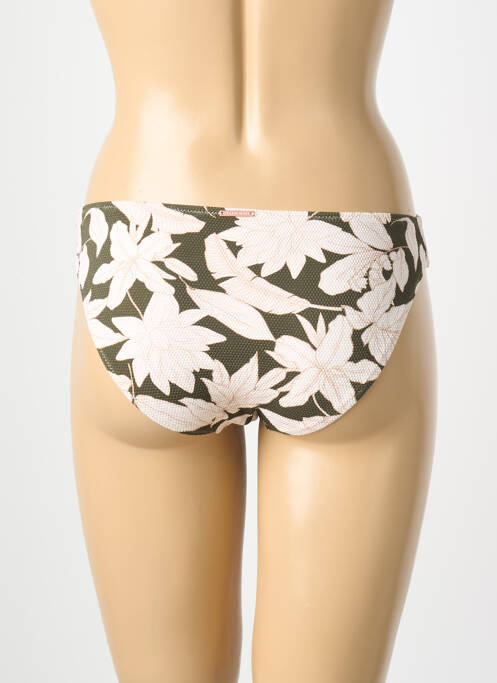 Bas de maillot de bain imprimé fantaisie culotte vert YSABEL MORA femme