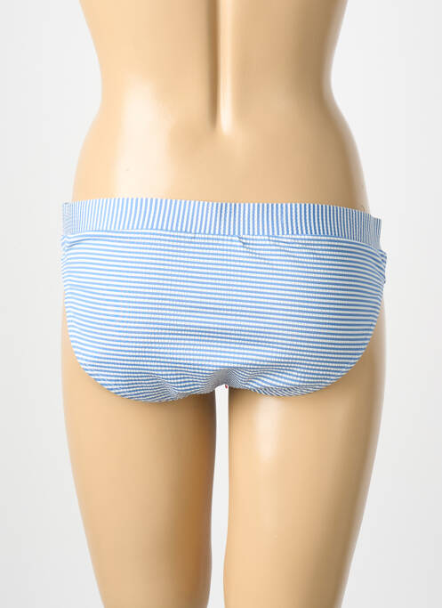 Bas de maillot de bain imprimé rayures culotte bleu SASSA femme