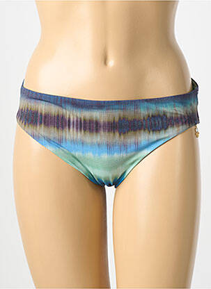 Bas de maillot de bain imprimé fantaisie culotte bleu OPERA femme