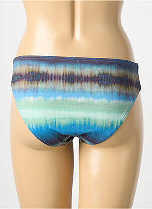 Bas de maillot de bain imprimé fantaisie culotte bleu OPERA femme