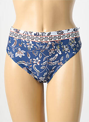 Bas de maillot de bain imprimé fantaisie culotte bleu OLYMPIA femme