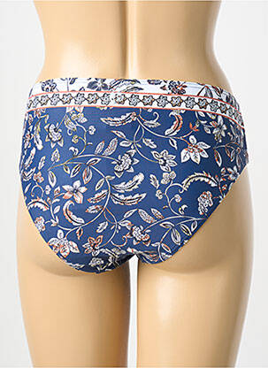 Bas de maillot de bain imprimé fantaisie culotte bleu OLYMPIA femme