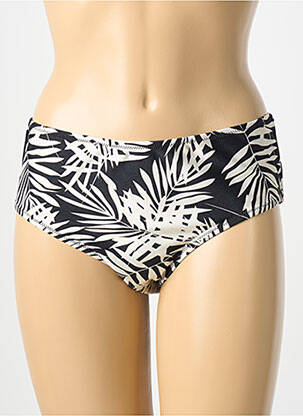Bas de maillot de bain imprimé fantaisie culotte noir ADMAS femme