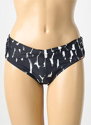 Bas de maillot de bain imprimé fantaisie culotte noir YSABEL MORA femme