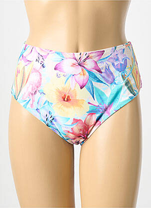 Bas de maillot de bain imprimé tie and dye culotte bleu YSABEL MORA femme