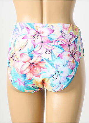 Bas de maillot de bain imprimé tie and dye culotte bleu YSABEL MORA femme