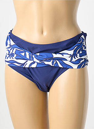 Bas de maillot de bain imprimé fantaisie culotte bleu ADMAS femme