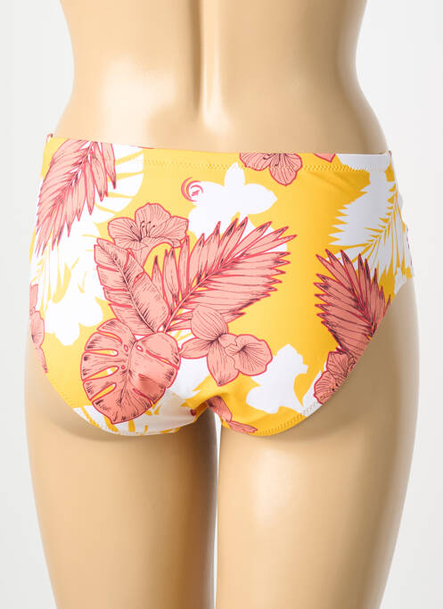 Bas de maillot de bain imprimé fantaisie culotte jaune OLYMPIA femme
