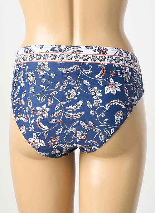 Bas de maillot de bain imprimé fantaisie culotte bleu OLYMPIA femme
