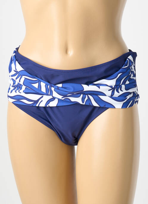 Bas de maillot de bain imprimé fantaisie culotte bleu ADMAS femme