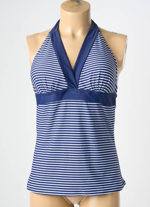 Top de bain stretch bleu SASSA femme