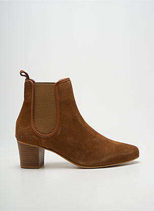 Bottines/boots bout pointu talon de 7 à 9cm marron 70/30 femme