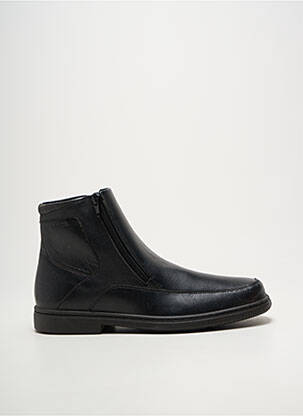 Bottines/boots bout carré talon bas noir SLEDGERS homme