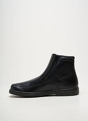 Bottines/boots bout carré talon bas noir SLEDGERS homme