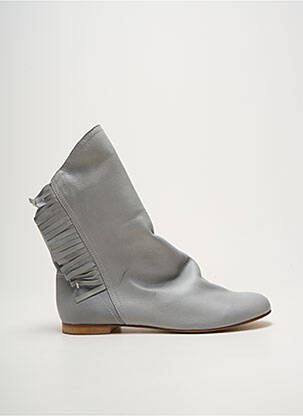 Bottines/boots bout rond talon plat jusqu'à 3cm gris TATOOSH femme