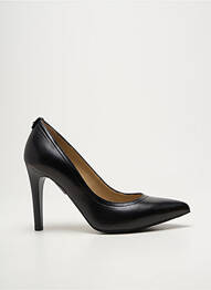 Escarpins tissage satiné talon de 7 à 9cm noir NERO GIARDINI femme