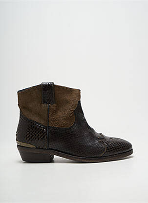 Bottines/boots cubain talon plat jusqu'à 3cm marron CATARINA MARTINS femme