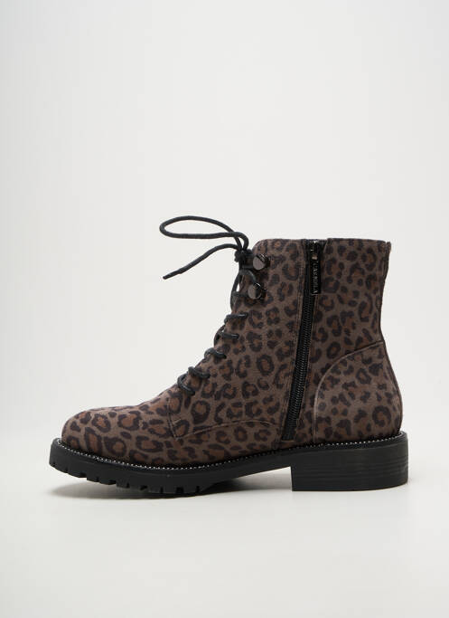 Bottines/boots talon bas talon plat jusqu'à 3cm marron CARMELA femme