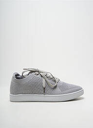 Baskets talon compensé talon plat jusqu'à 3cm argent I LOVE SHOES femme