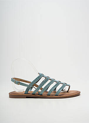 Tongs fermeture boucle(s) talon plat jusqu'à 3cm bleu MERRY SCOTT femme