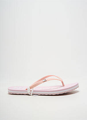 Tongs matière lisse talon plat jusqu'à 3cm rose TOMMY HILFIGER femme