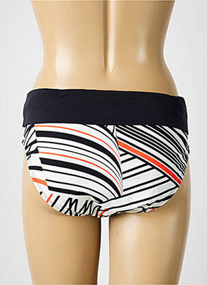 Bas de maillot de bain effet matière satinée culotte noir BELCOR femme