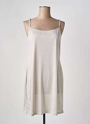 Jupon /fond de robe tissage satiné gris EVA KAYAN femme