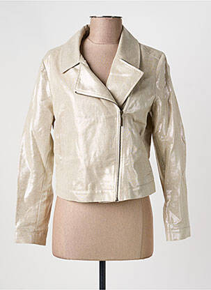 Veste casual col tailleur beige I.CODE (By IKKS) femme