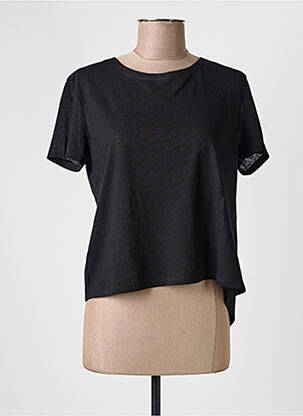 Top manches courtes manches courtes noir LILI SIDONIO femme
