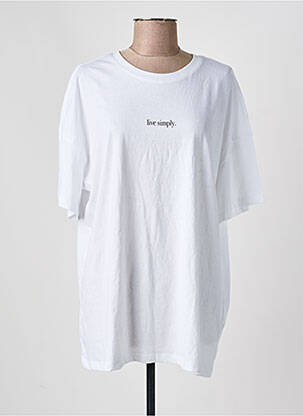 T-shirt imprimé fantaisie manches courtes blanc ONLY femme