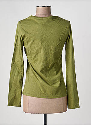 T-shirt coupe cintrée manches longues vert G STAR fille