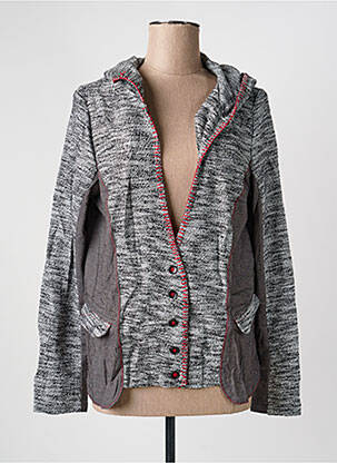 Veste casual poches gris L33 femme