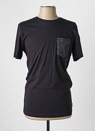 T-shirt coupe cintrée manches courtes noir JACK & JONES homme