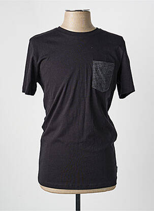T-shirt coupe cintrée manches courtes noir JACK & JONES homme