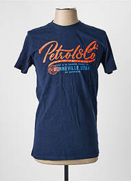 T-shirt stretch manches courtes bleu PETROL INDUSTRIES homme