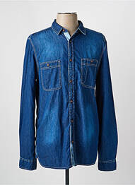 Chemise manches longues poches bleu ELEMENT homme