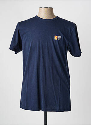 T-shirt coupe cintrée manches courtes bleu BLOTTER ATELIER homme