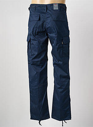 Pantalon cargo tissage popeline taille normale bleu PARKS homme