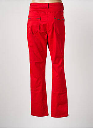 Pantalon slim tissage popeline taille normale rouge DIANE LAURY femme
