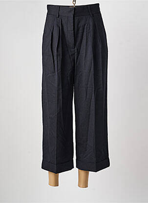 Pantalon 7/8 taille haute taille haute noir IDANO femme