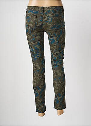 Jeans coupe slim stretch taille normale vert REIKO femme