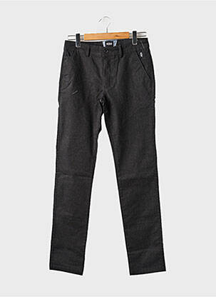 Pantalon chino poches taille normale noir DELAHAYE homme