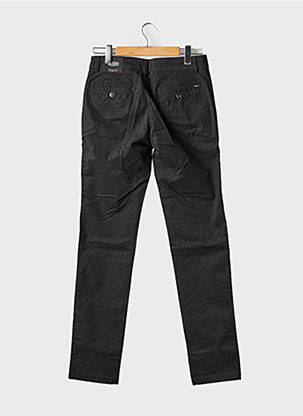 Pantalon chino poches taille normale noir DELAHAYE homme
