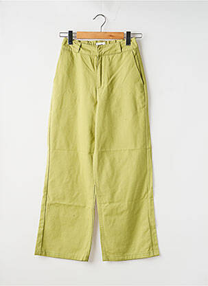 Jeans coupe large taille normale taille normale vert OBEY femme