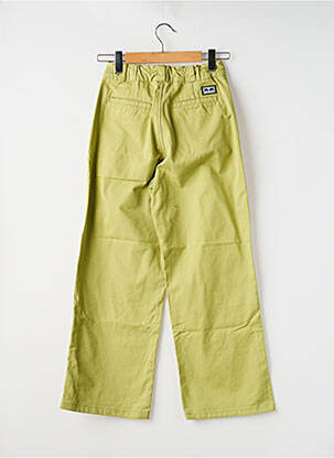 Jeans coupe large taille normale taille normale vert OBEY femme