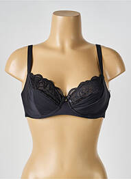 Soutien-gorge effet matière satinée haut soutien-gorge emboitant noir FEMILET femme