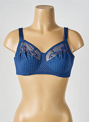 Soutien-gorge effet matière satinée haut soutien-gorge emboitant bleu CHANTELLE femme