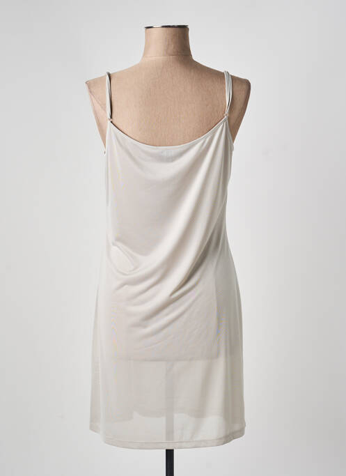Jupon /fond de robe tissage satiné gris EVA KAYAN femme