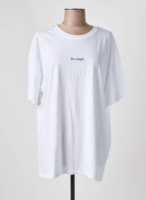 T-shirt imprimé fantaisie manches courtes blanc ONLY femme