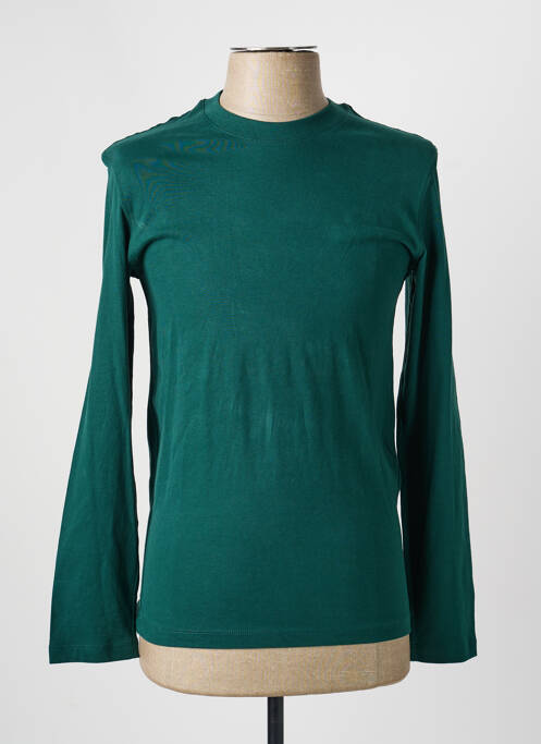 T-shirt stretch manches longues vert CELIO homme